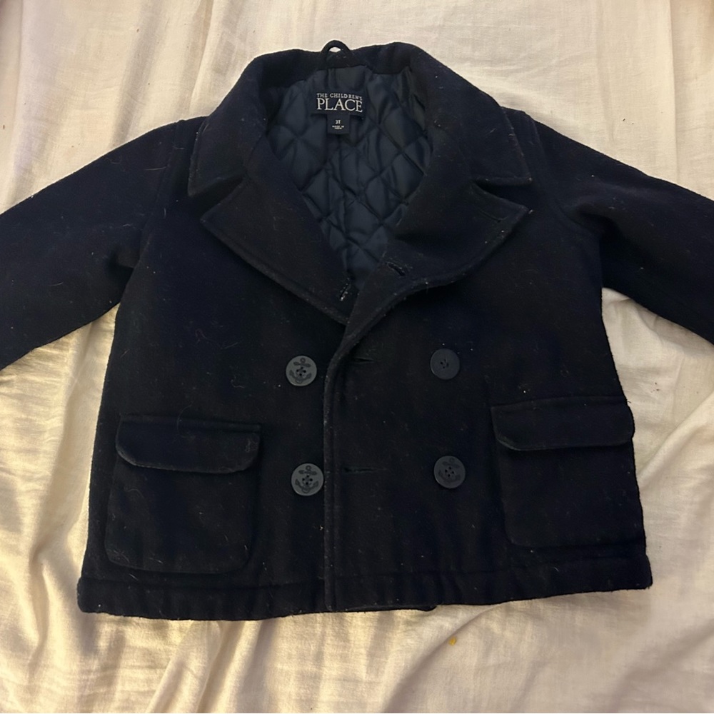 Children’s Place Wool Coat Navy 3T